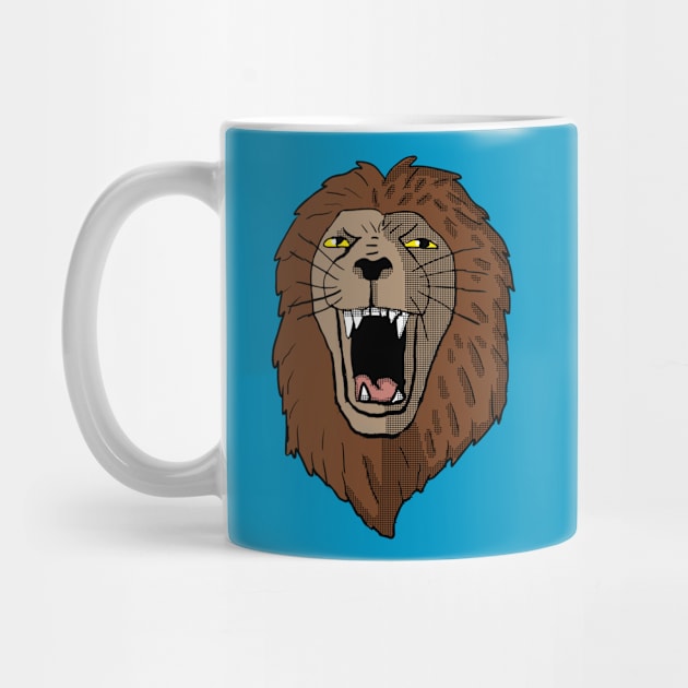 Roaring Lion head by Eric03091978